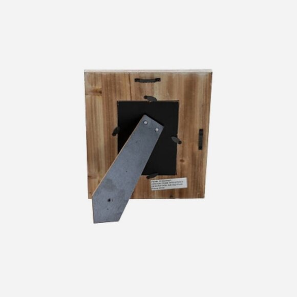 Gigi Picture Frame – Rustic Whitewashed Wood with Beaded Detail - Picture 3 of 6